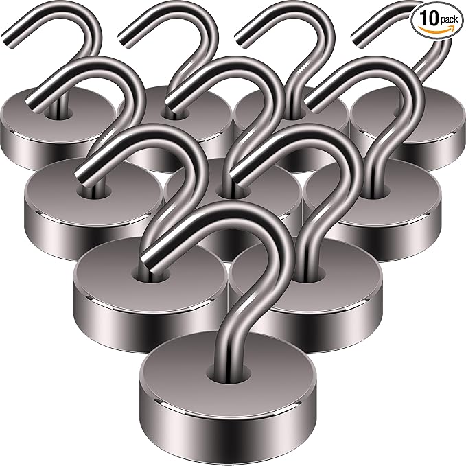 Neosmuk Magnetic Hooks, Cruise Ship Essentials, 40lb+ Heavy Duty Magnetic Hooks by Neosmuk