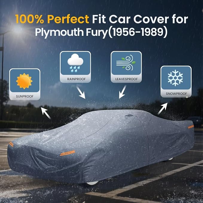 Waterproof Plymouth Fury Car Cover - Image 3