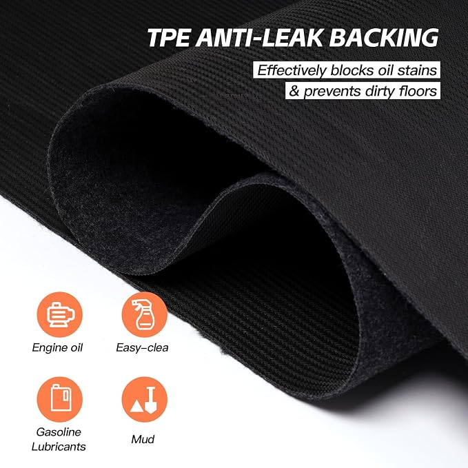 7.5'x 20' Garage Floor Mat & Oil Spill Mat, Heavy Duty Under Car Mat - Image 4