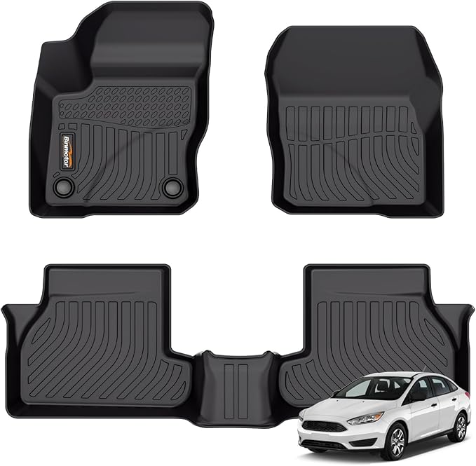 Binmotor-Floor Mats for Ford Focus 2012-2018, S | SE | ST | SEL | Titanium by VisittheBinmotor