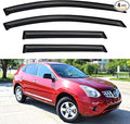 Window Visors Rain Guards for 2009 2010 2011 2012 2013 Nissan Rogue, by YQAUTEC
