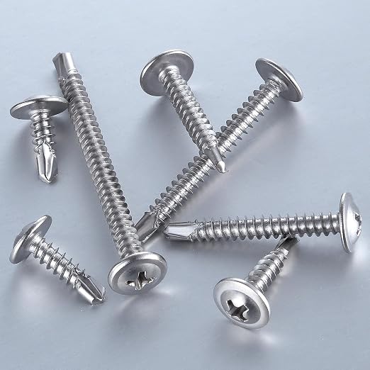 Wensilon（200pcs）#8×1”for Sheet Metal Self-Tapping Screws 410 Stainless Steel - Image 3