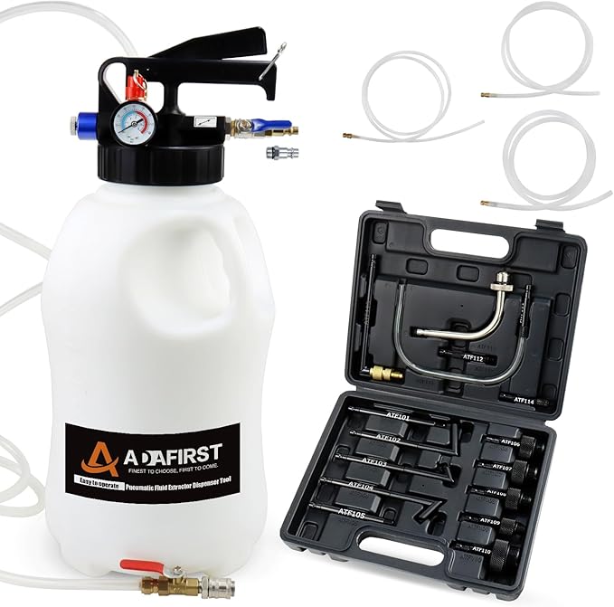 Transmission Fluid Transfer Pump Kit, 10L Pneumatic Fluid Extractor and by ADAFIRST