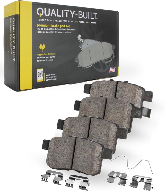 Premium Semi-Metallic Rear Brake Pads Compatible by Quality-Built