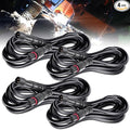 LED Rock Lights Extension Cable Wire Cord 2Pin Waterproof 4PCS 5ft 22AWG by LEDMIRCY
