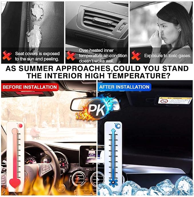 KUST Windshield Sun Shade for BMW X1 E84 Accessories 2011 2012 2013 2014 2015 - Image 4