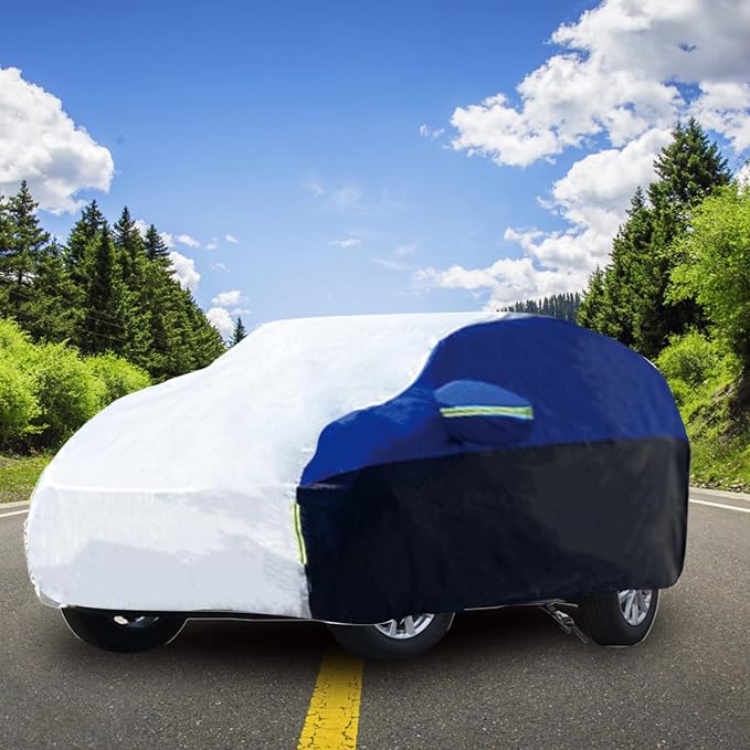 Car Cover for SUV Waterproof All Weather Snowproof UV Windproof Outdoor Full - Image 7