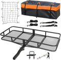 WEIZE Folding Hitch Mount Cargo Carrier 60" x 20" x 6", 500 lbs Capacity Hitch by WEIZE