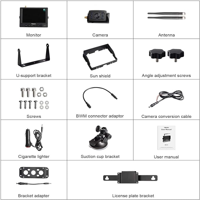 Haloview MC5111 5'' 720P HD Digital Wireless Backup Camera System 5'' LCD Rear - Image 6