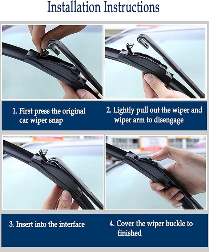 3 Wipers Set for Jeep Grand Cherokee 2014-2021, Windshield Wiper Blades - Image 6