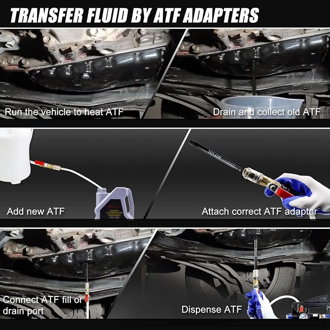 JIFETOR Transmission Fluid Pump Pneumatic Extractor and Dispenser Tool Kit - Image 5