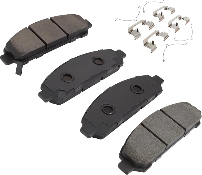 Premium Semi-Metallic Front Brake Pads Compatible - Image 2
