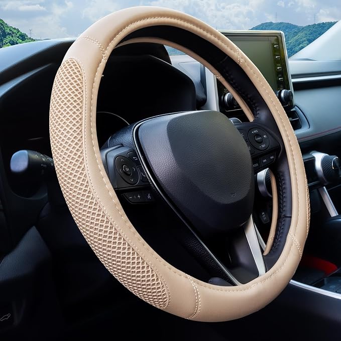 Cool Mesh Grip Truck Steering Wheel Cover by LPITruck