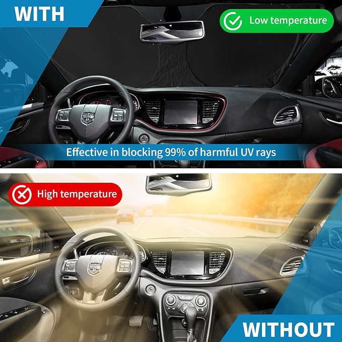 INSAUTO Windshield Sun Shades Custom Fit - Image 7