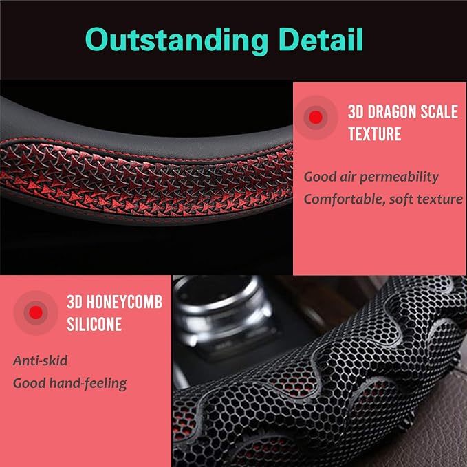 PINCTROT Large Size Steering Wheel Cover Great Grip - Image 3