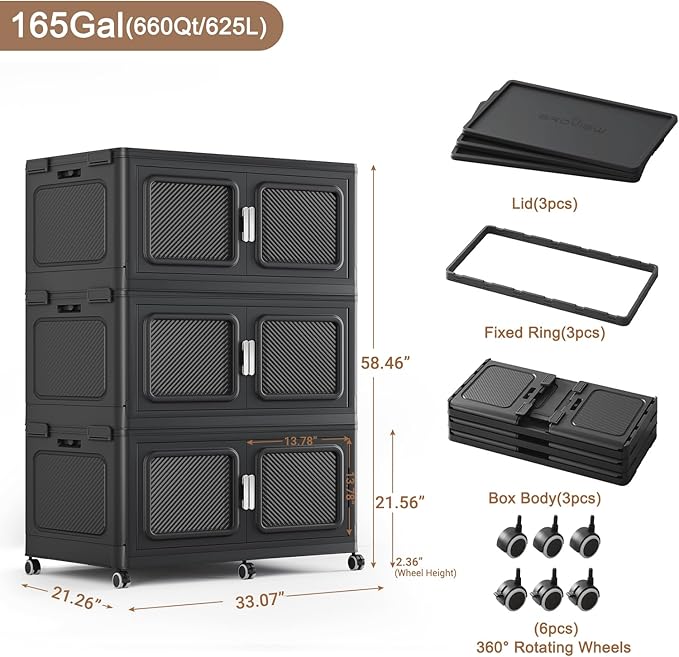 660 Qt Stackable Storage Bin - Image 2
