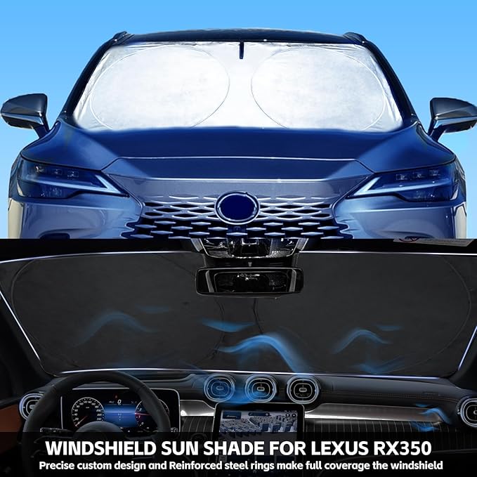 INSAUTO for RX 2025 Windshield Sun Shade Sunshade Custom-fit for Lexus RX SUV - Image 2