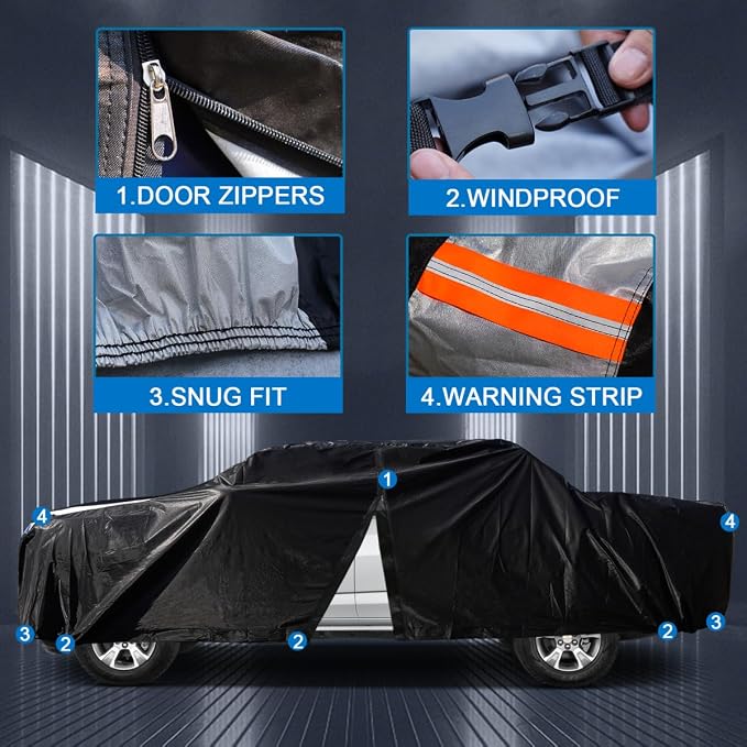 C10 Truck Cover Custom Fit 1960-2002 Standard/Extended/Crew Cab SB - Image 3