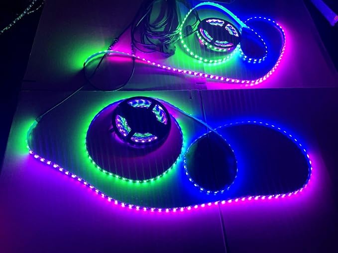 Black Out Full Tinted Smoked LEDs x4PCS 5FT 1.4Meters 60" RGB Dream Color - Image 4