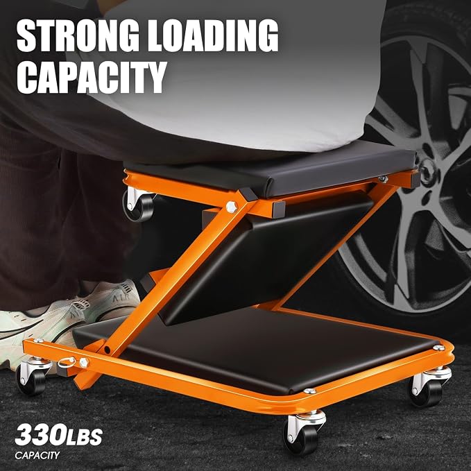 PM PERFORMOTOR 36 Inches Folding 2 in 1 Rolling Z Creeper, Adjustable Roller - Image 5