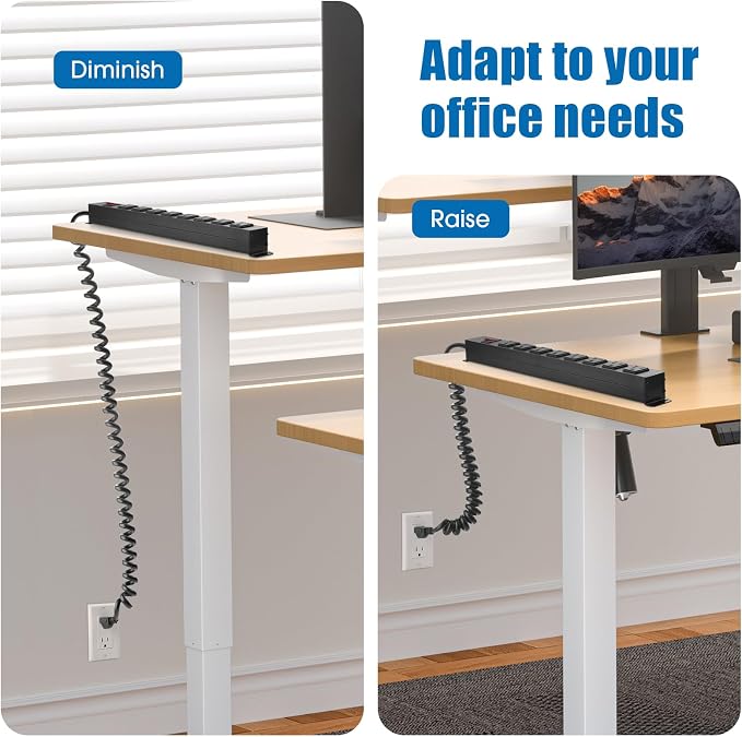 2Pack 8 Outlet Metal Wall Mount Power Strip, Mountable Outlet - Image 2