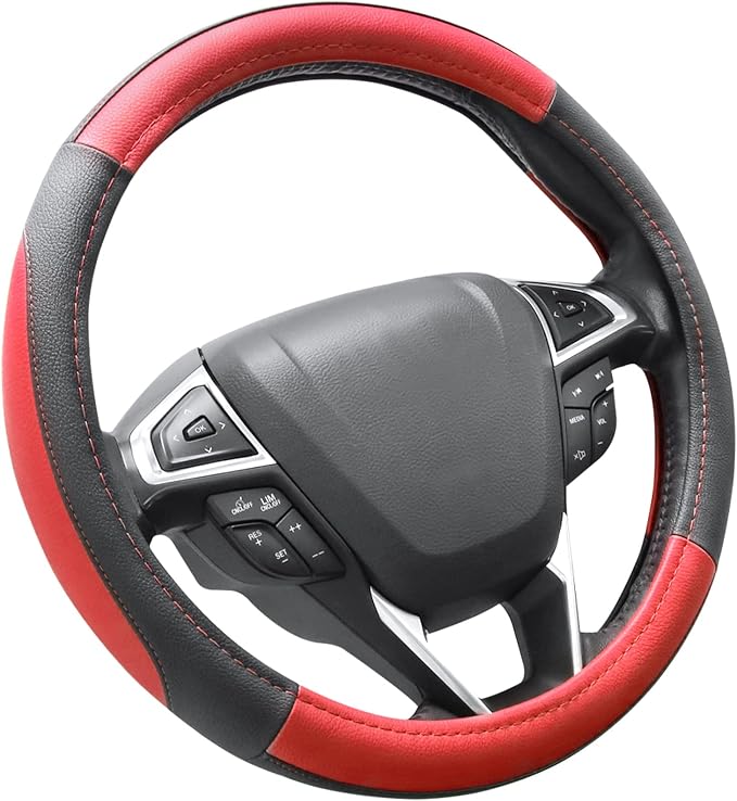 SEG Direct Car Steering Wheel Cover Universal Standard Size 14.5-15 inch by SEGDirect