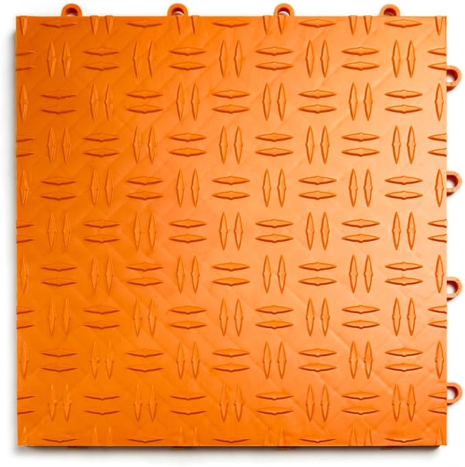 Big Floors GarageTrac Diamond, Interlocking Non-Slip Garage Flooring Tile by BigFloors