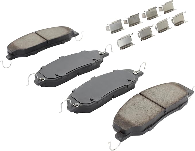 Premium Semi-Metallic Front Brake Pads Compatible - Image 2