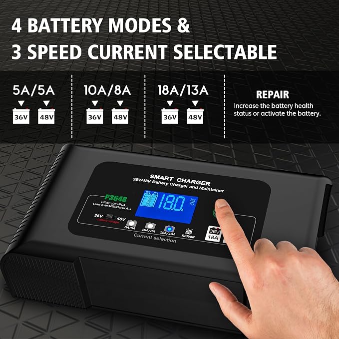Golf cart Battery Charger, 48V 13A and 36V 18A Trickle Charger, 48 Volt Golf - Image 2