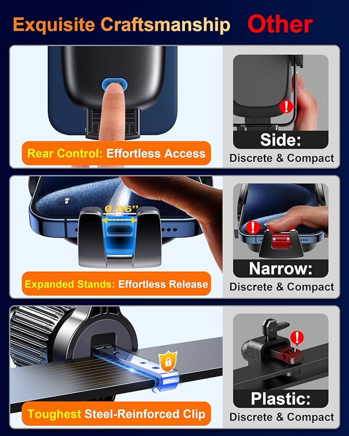 Qifutan Car Phone Holder Mount Phone Mount - Image 7