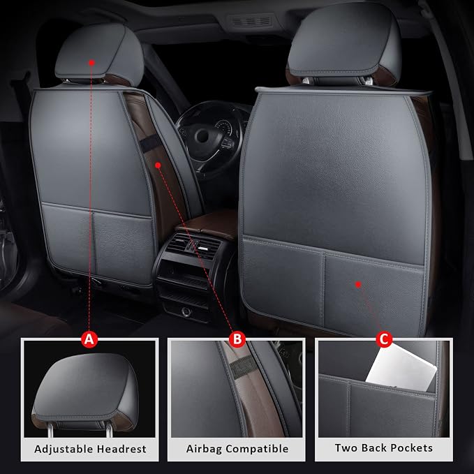 MIROZO 2PCS Ram Seat Cover, Front Seat Covers - Image 3