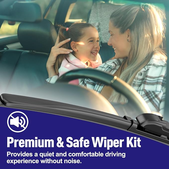AJK Wiper Blades for Honda HR-V 2016 2017 2018 2019 2020 2021 2022, 2 Piece All - Image 3