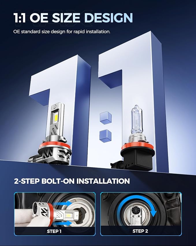2025 10X Brightener H11 Led Bulb - Image 5