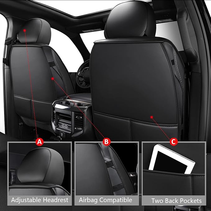 MIROZO Front Ram Seat Covers - Image 3
