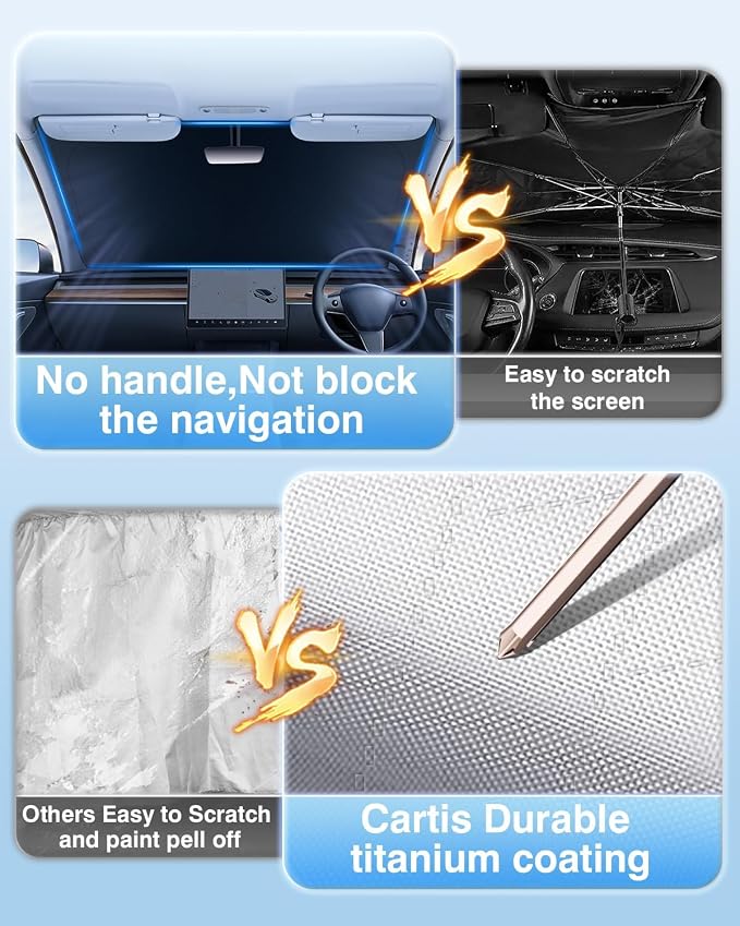 Windshield Sun Shade Custom Fit - Image 5
