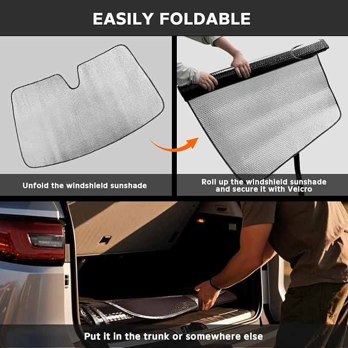 Windshield Sun Shade for Subaru Forester 2019-2024 - Image 6
