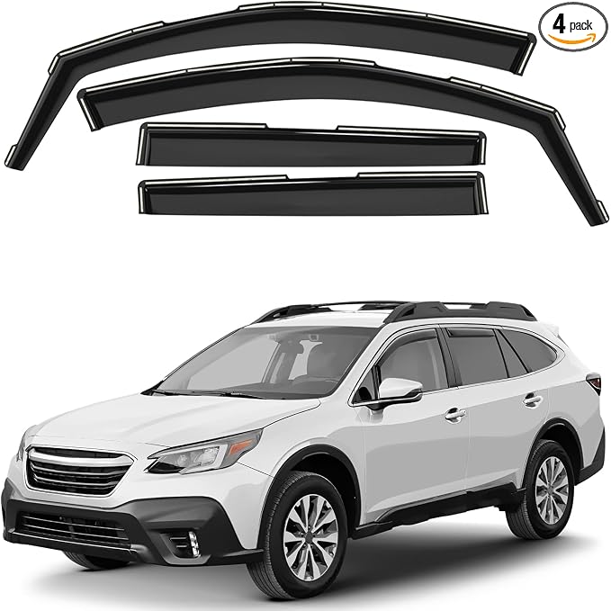 Window Deflectors Smoke Tinted in-Channel Side Window Vent Visor Deflectors by Unknown