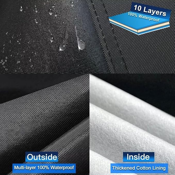 10 Layers Car Cover Custom Fit for Toyota Corolla Sedan Waterproof All Weather - Image 2