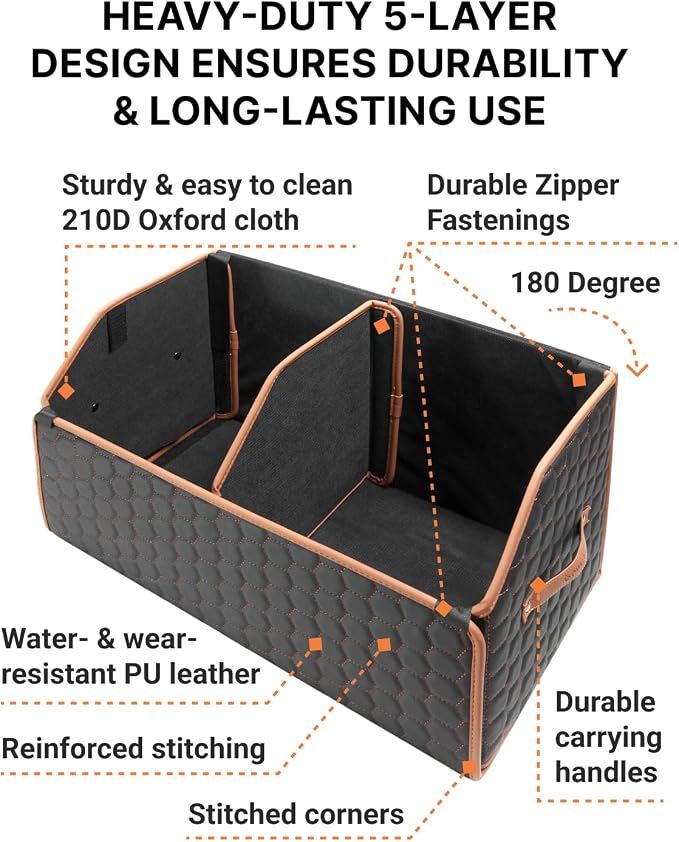 Car Organizers Set SUV Sedan Truck – Foldable Storage Boxes - Image 7