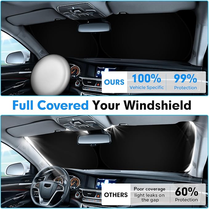 KUST Windshield Sun Shade for Mazda CX-50 2023 2025 2026 CX50 Accessories - Image 4
