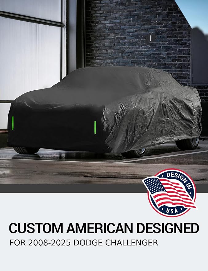 Proadsy Car Cover Custom Fit for Dodge Challenger 2008-2025, Windproof - Image 2