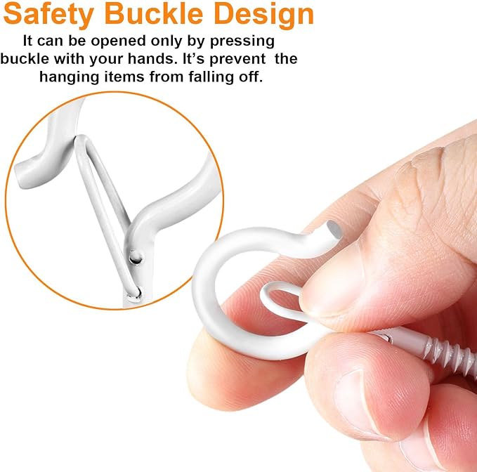96 PCS Q-Hanger Hooks, Screw Hooks - Image 2