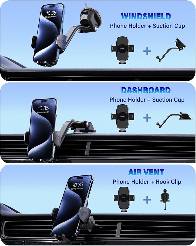 Car Phone Holder, Universal Phone Mount - Image 9