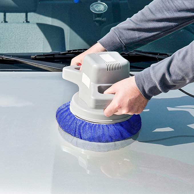 7 to 8 Inch Car Polisher Pad Bonnet, 10*Microfiber+5*Woollen - Image 7