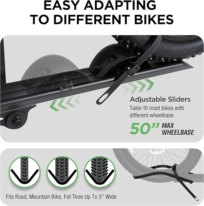 Young 100LBS. Capacity Aluminum 1-Ebike Rack - Image 4