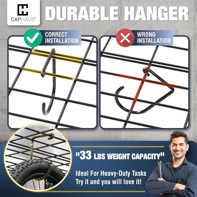 CAPHAUS Garage Wall Shelving, 48 in. W x 18 in. D Wall Mounted Garage Shelves - Image 4