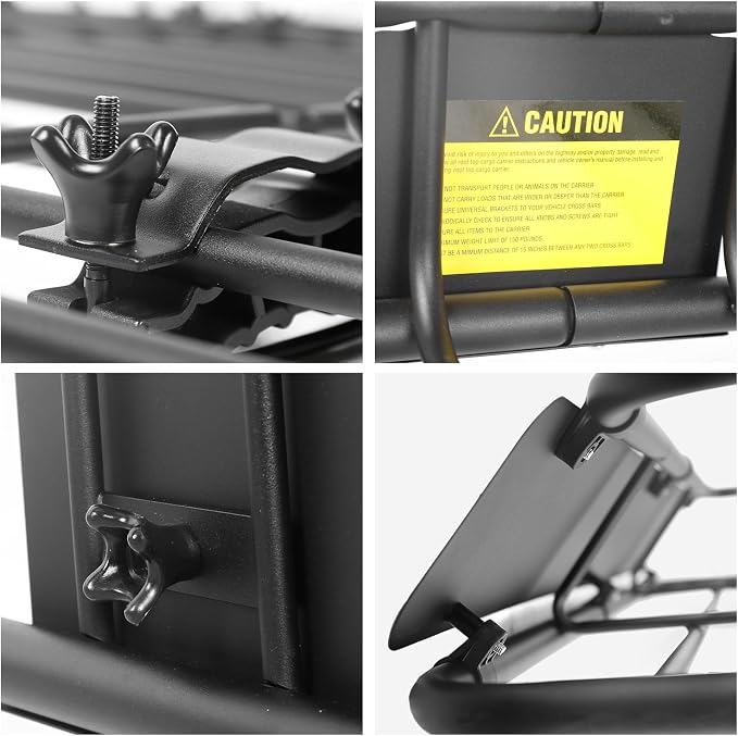 Leader Accessories Roof Rack Cargo Basket Set, Cargo Carrier Bag 15 Cubic Feet - Image 4