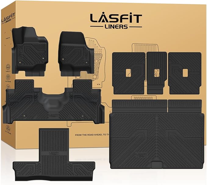 LASFIT Floor Mats & Cargo with Backrest Mat by LASFIT