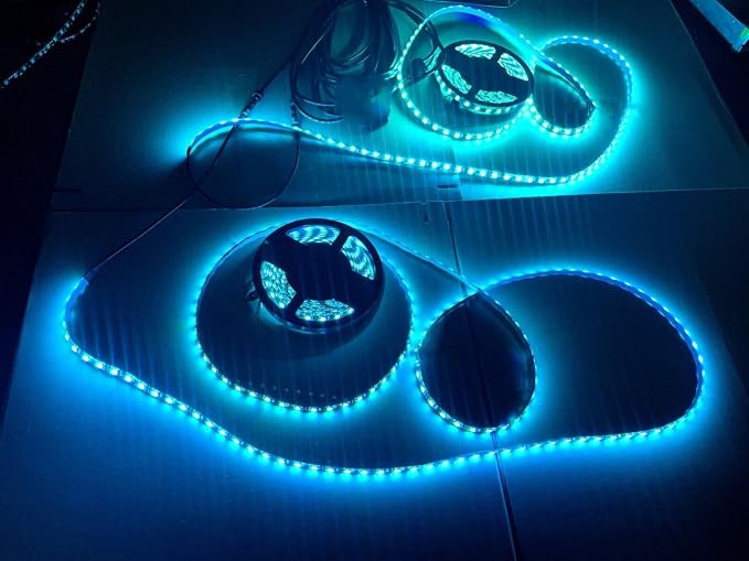Black Out Full Tinted Smoked LEDs x4PCS 5FT 1.4Meters 60" RGB Dream Color - Image 5