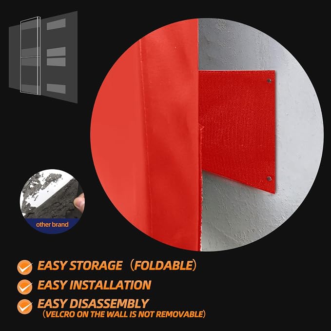 PROGOAL 2"/4" Thick Foam Protection Wall Pad，Gym Basketball-Court - Image 5